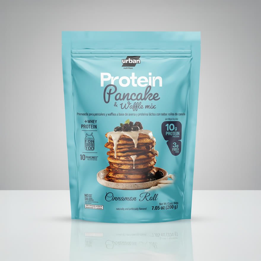 protein-pancake PROTEIN PANCAKE WAFFLES MIX CINNAMON ROLL - Image 1